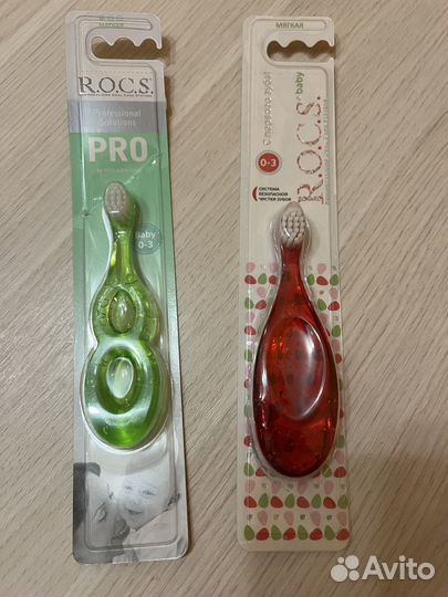 Новая зубная щетка Rocs 0-3