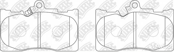 Колодки тормозные дисковые lexus GS 3.0 2005 - 201