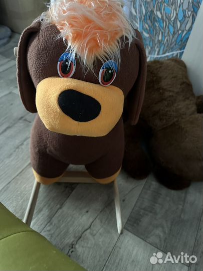 Детская игрушка качалка собака