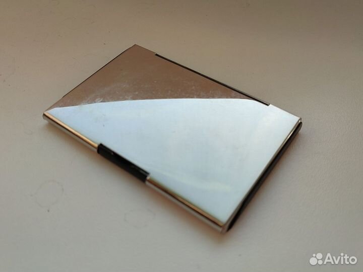 Визитница металлическая 93х62х7мм