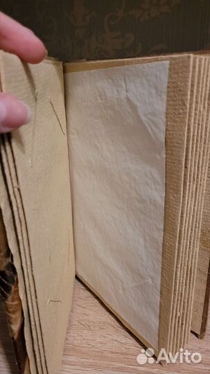 Фотоальбом ручной работы, из листьев и дерева