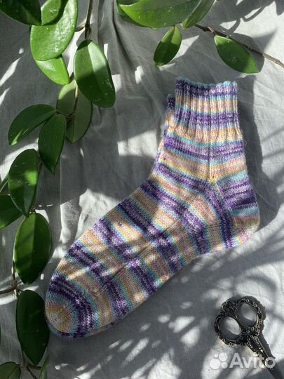 Носки вязаные ручной работы в стиле boho