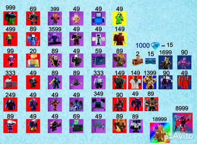 Юниты Toilet Tower Defense бесплатно