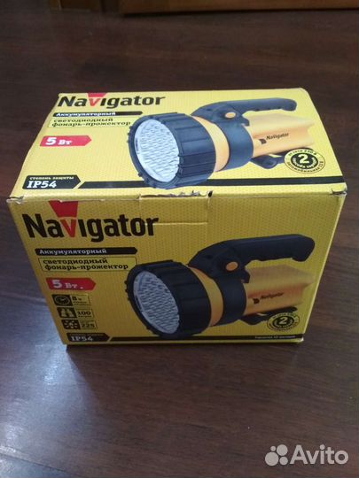 Фонарь светодиодный аккумуляторный navigator