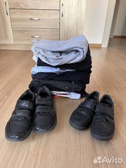 Пакет вещей для мальчика школьника 134 с обувью