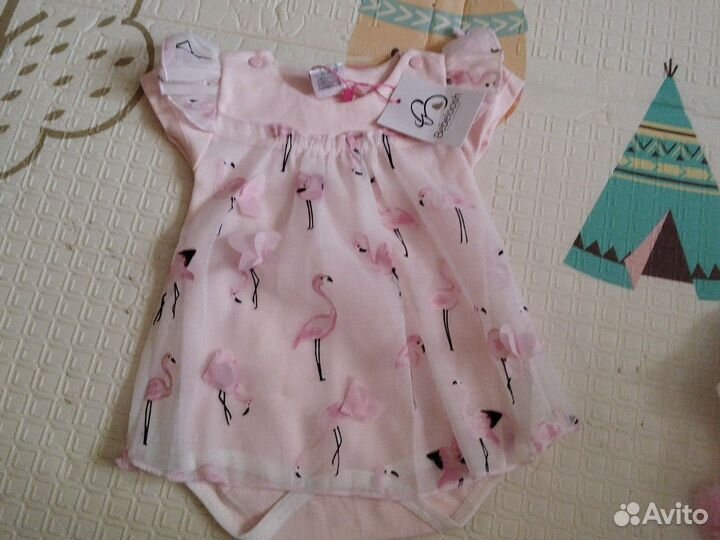 Платье боди для девочки 62 68