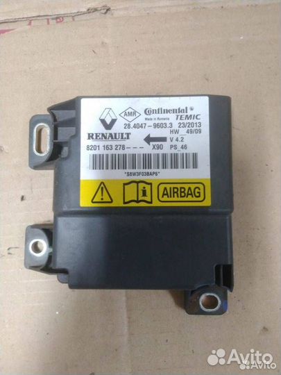 Блок управления подушками безопасности Renault