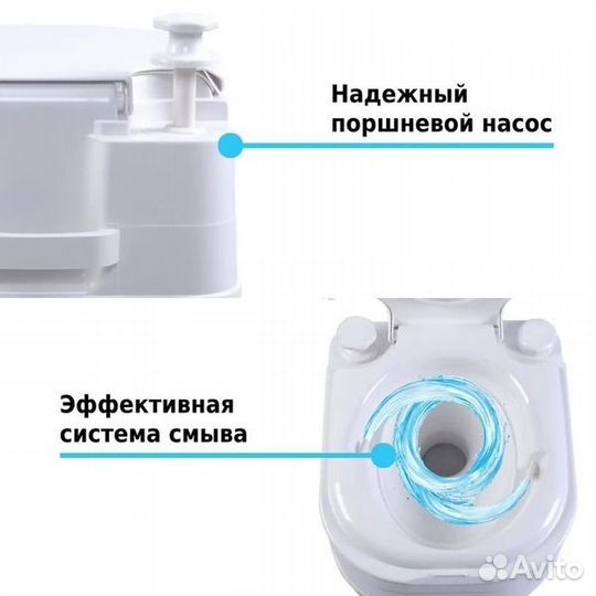 Биотуалет lupmex белый с серым 79002