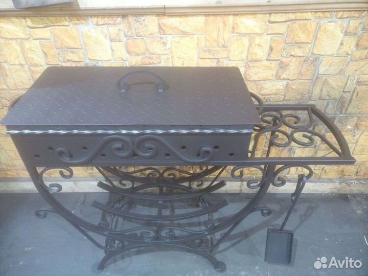 Мангал с подставкой под казан