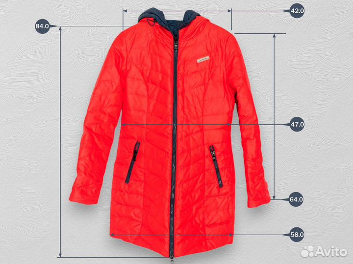 Женское пальто-пуховик двухстороннее зимнее