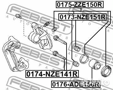 Пыльник втулки напр.супп. toyota auris/corolla/pri