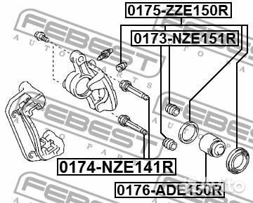 Пыльник втулки напр.супп. toyota auris/corolla/pri