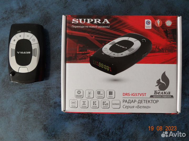 Автомобильный радар-детектор supra DRS-iG57VST