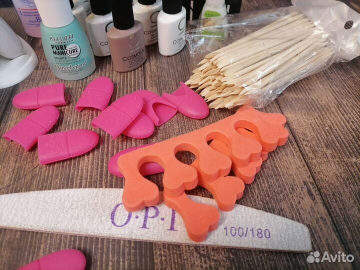 Набор для маникюра с лампой