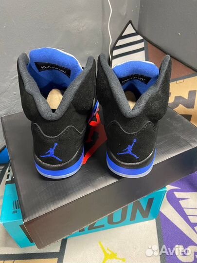 Кроссовки Nike Air Jordan 5 Racer Blue Оригинал