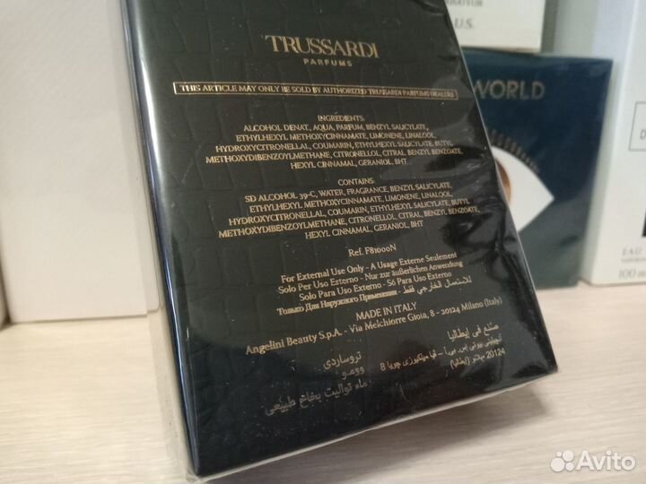 Trussardi uomo 30ml edt оригинал