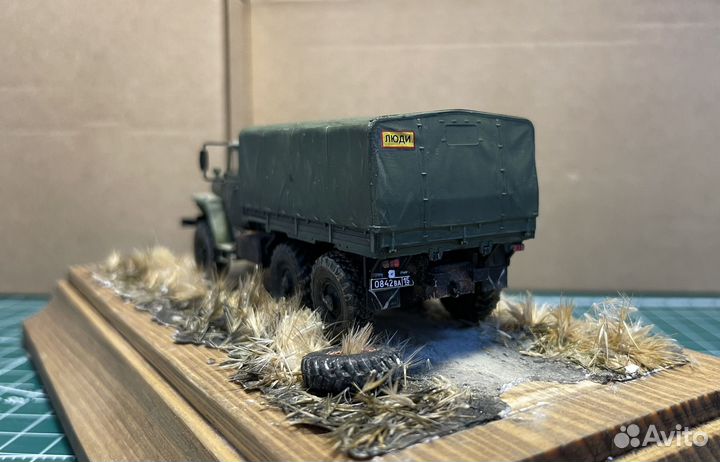 Модель диорама урал-4320 сво 1/72