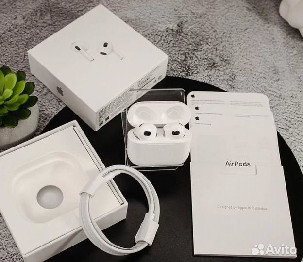 Наушники Airpods Pro (шум) премиум класс + чехол