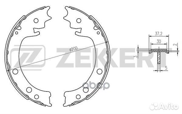 Колодки торм. бараб. задн. Suzuki Grand Vitara