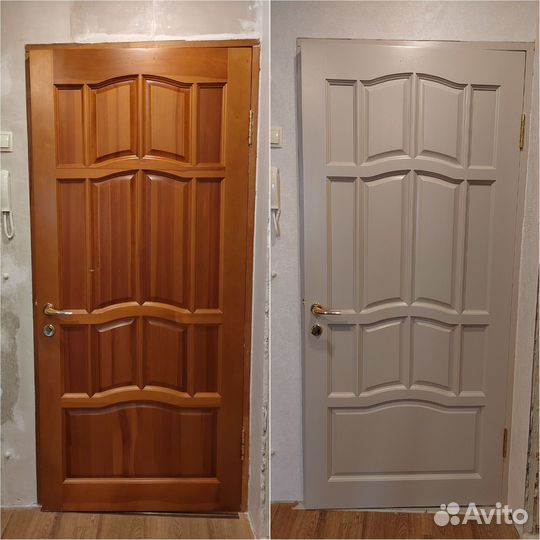 Перекраска дверей, мебели, стен