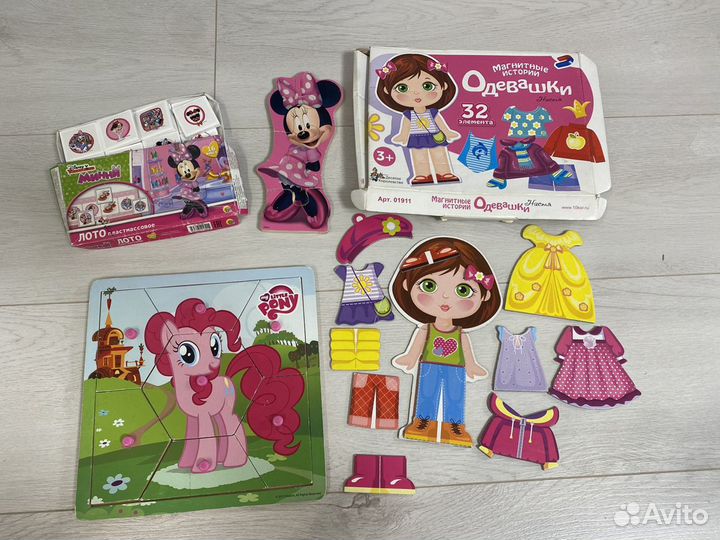 My Little Pony пазл, лото минни, кукла одевашка