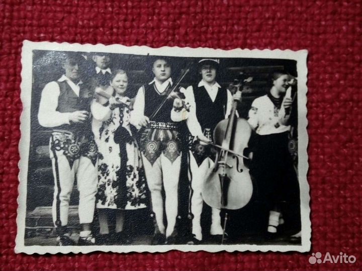 Фото (Гуцулы ) 1945 год СССР набор 3 штуки