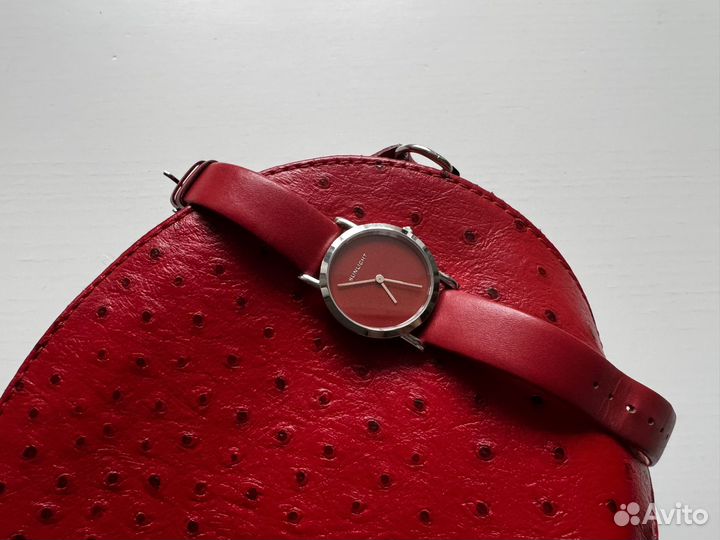 Часы женские Sunlight Санлайт красные кожа