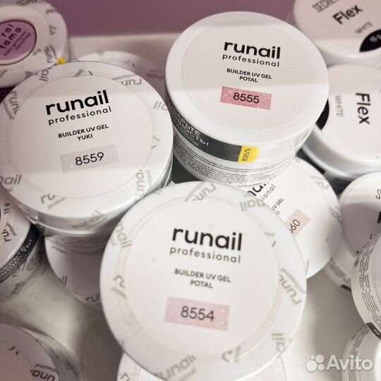 Гели для наращивания с хлопьями юки