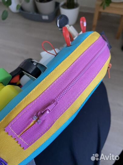 Развивающие игрушки бизиборд мягкий для машины