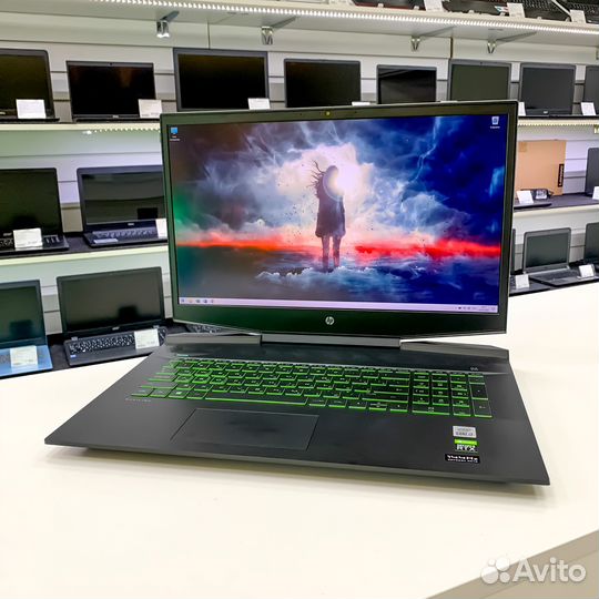 Игровой ноутбук HP 17.3/I7/RTX2060