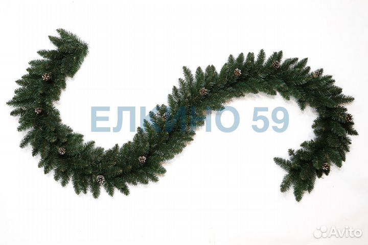 Хвойные гирлянды оптом новогодние