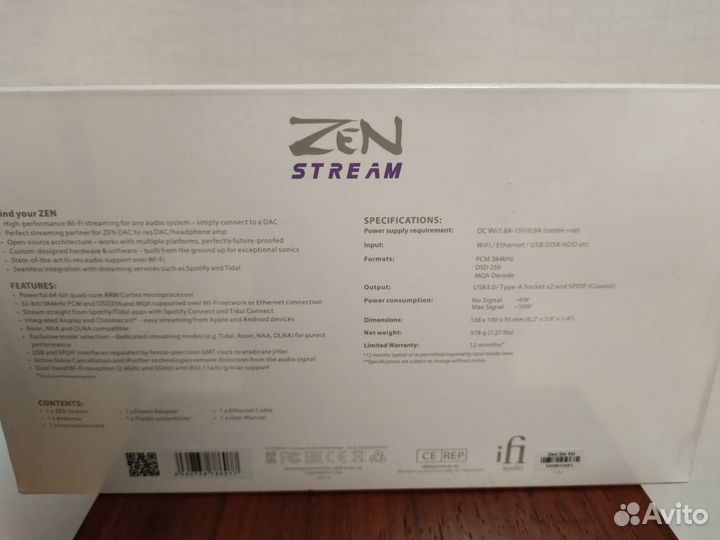 Сетевой плеер/Стример IFi ZEN Stream новый