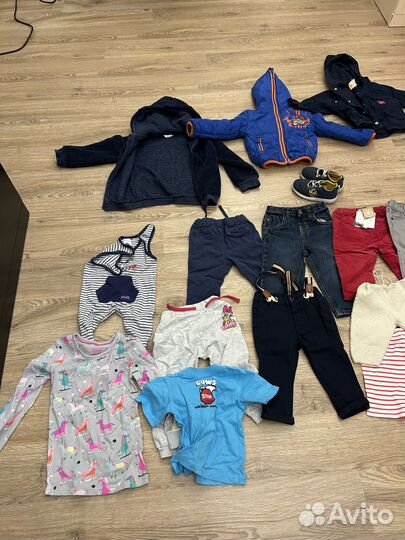 Пакет брендовых вещей на мальчика 1-1,5 года