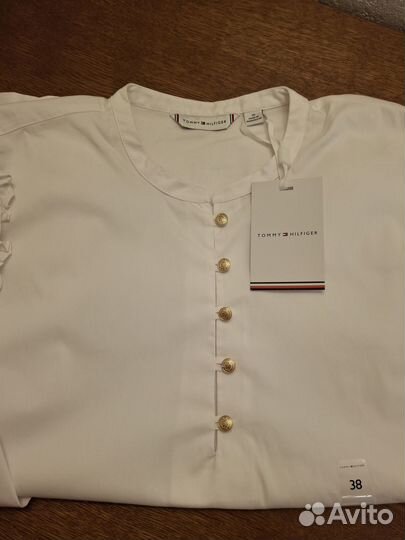 Tommy Hilfiger блузка женская белая 46 (38)