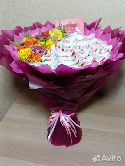 Съедобные букеты из конфет