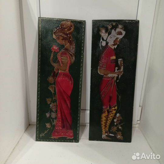 Панно чеканное чеканка СССР (3 штуки)