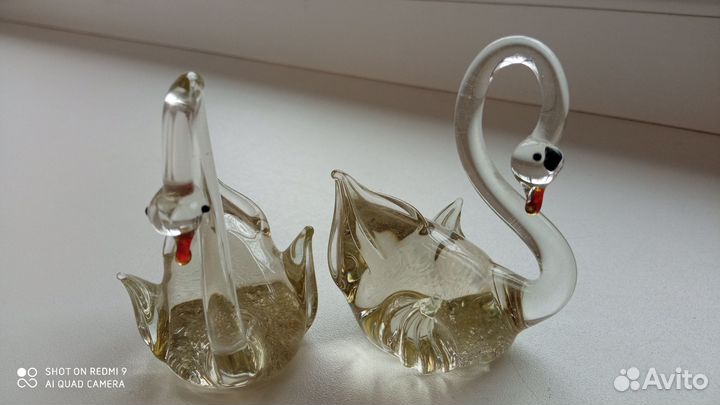 Лебеди из стекла СССР