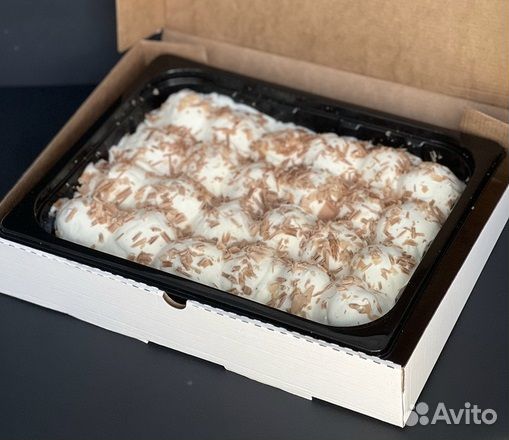 Профитроли сливочный крем и пломбирный мусс