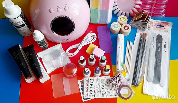 Набор с Лампой для наращивания ногтей