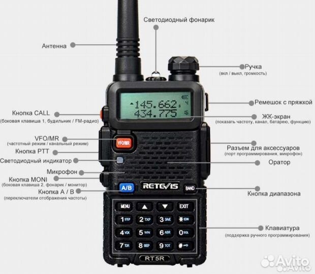 Рация baofeng uv 5r/ retevis rt5r