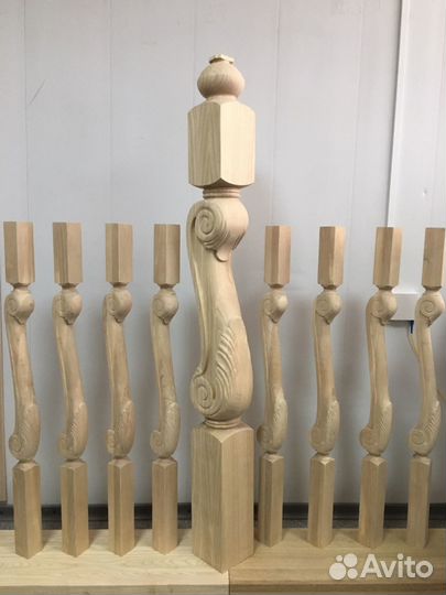 Комплектующие для лестниц. Балясины, ступени, щиты