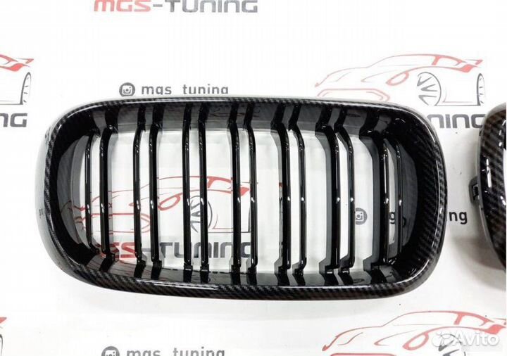 Решетка радиатора X6M на BMW X6 F16 Под карбон