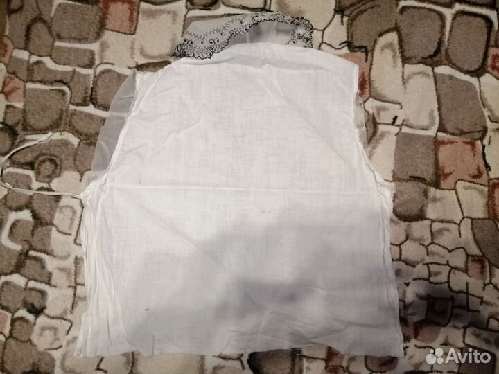 Блузка винтажная 30-х годов, жабо ретро