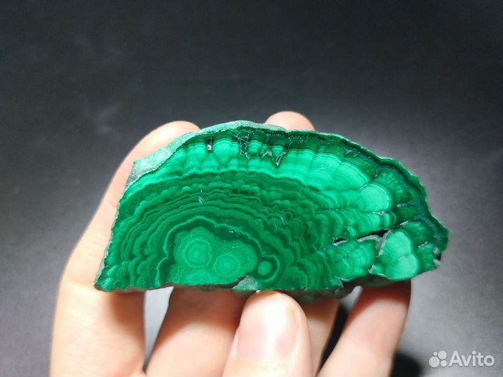 Малахит спил срез - Конго