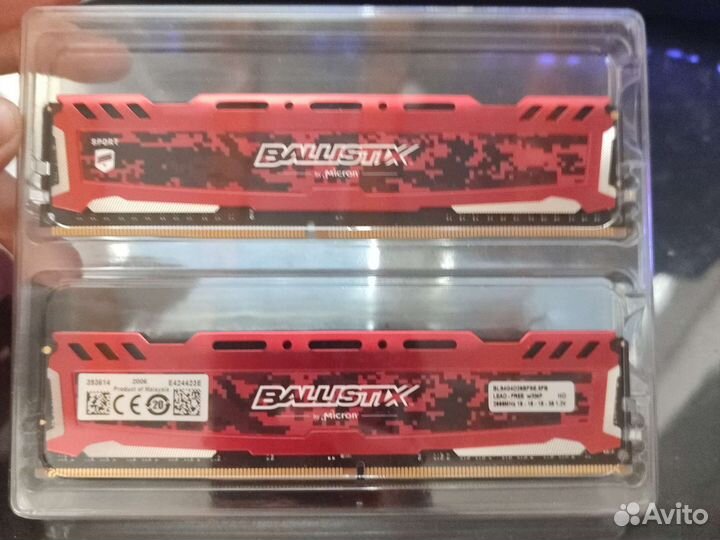 Crucial Ballistix Sport LT 4 гб DDR4 2666 мгц