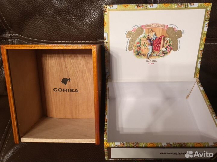 Три коробки из под Кубинских сигар