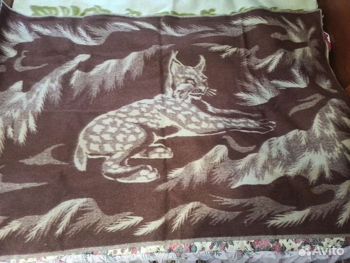 Одеяло покрывало, плед шерстяное