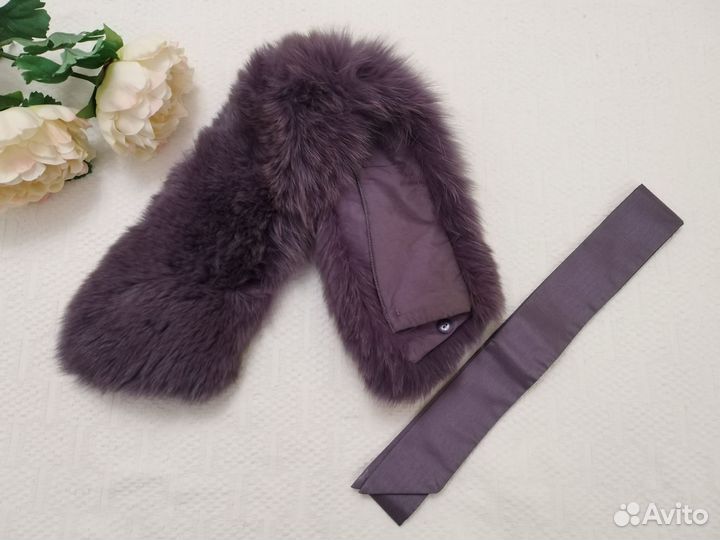 Меховой воротник песец