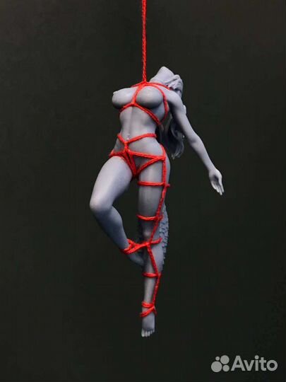 Фигурка девочка шибари с лисьим хвостом