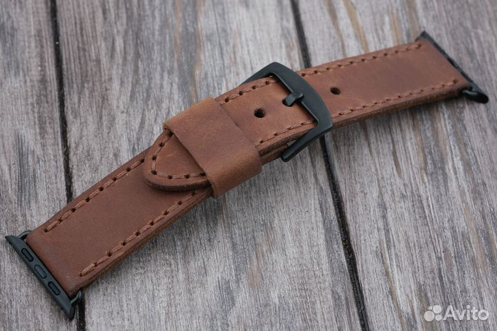 Кожаный ремешок для Apple Watch series 1-8